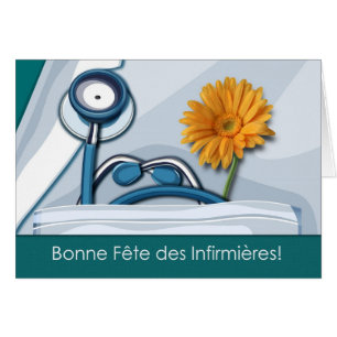 Bonne Fête des Infirmières. Nurses Day Card