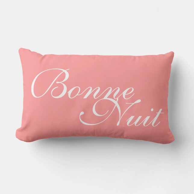 Bonne Nuit  Bed Pillow (Front)