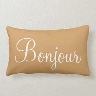 Bonne Nuit Bonjour Decorative Bedroom Accent Lumbar Pillow
