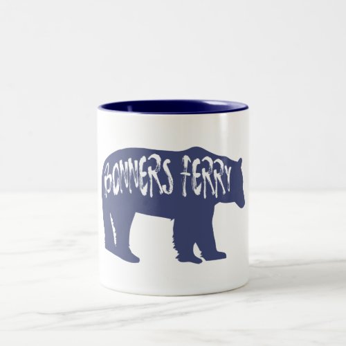 Bonners Ferry Idaho Bear Two_Tone Coffee Mug