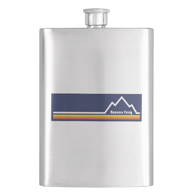 Bonners Ferry Idaho Flask (Front)