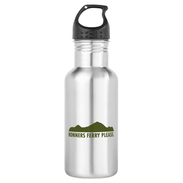 Bonners Ferry Idaho Please Stainless Steel Water Bottle (Front)