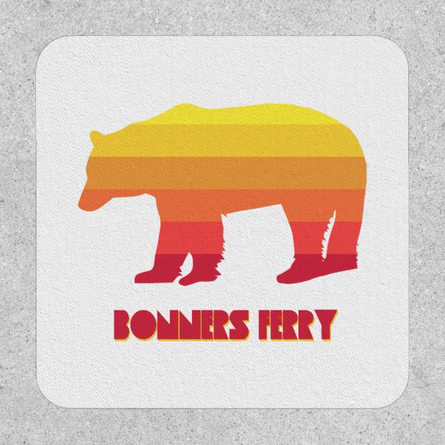 Bonners Ferry Idaho Rainbow Bear Patch (Front)