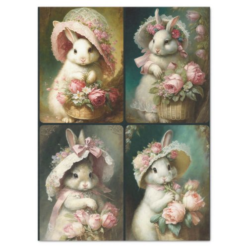 Bonnet Bunnies  Tissue Paper