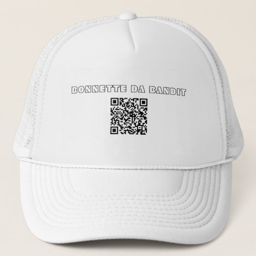 Bonnette Da Bandit qr code Trucker Hat