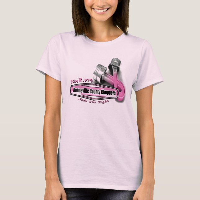 Bonneville County Chopper Breast Cancer Project T-Shirt (Front)