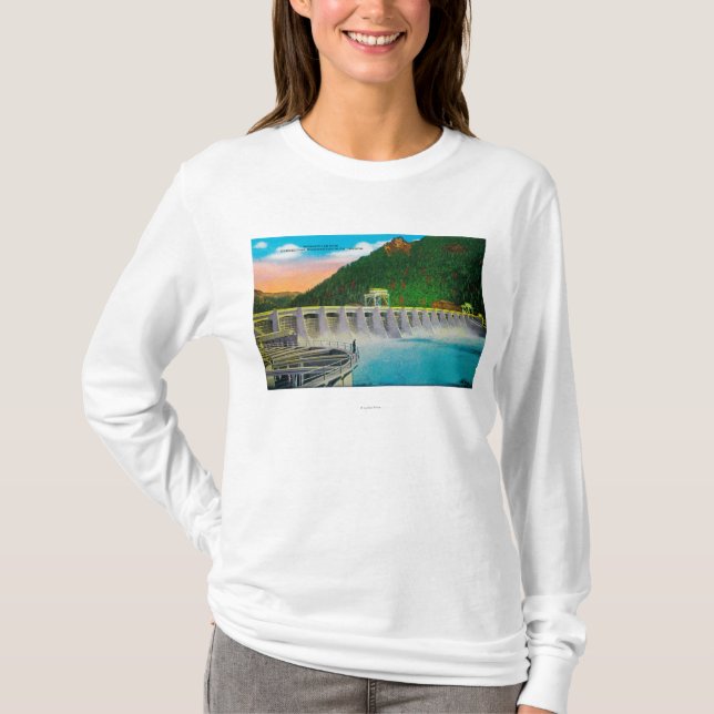 Bonneville Dam on Columbia River T-Shirt (Front)