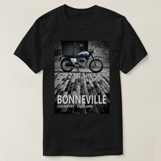 Bonneville on Cobbles T-Shirt (Design Front)
