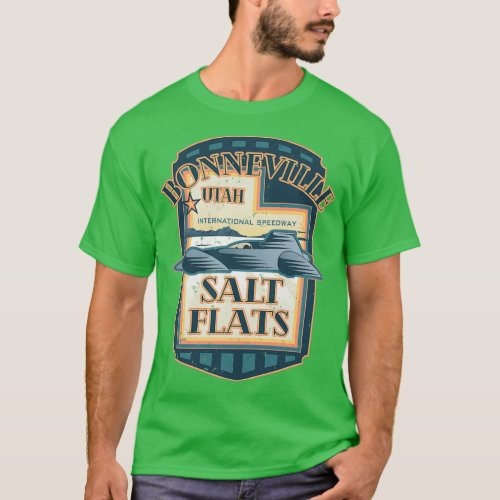 Bonneville Salt Flats International Speedway Vinta T_Shirt