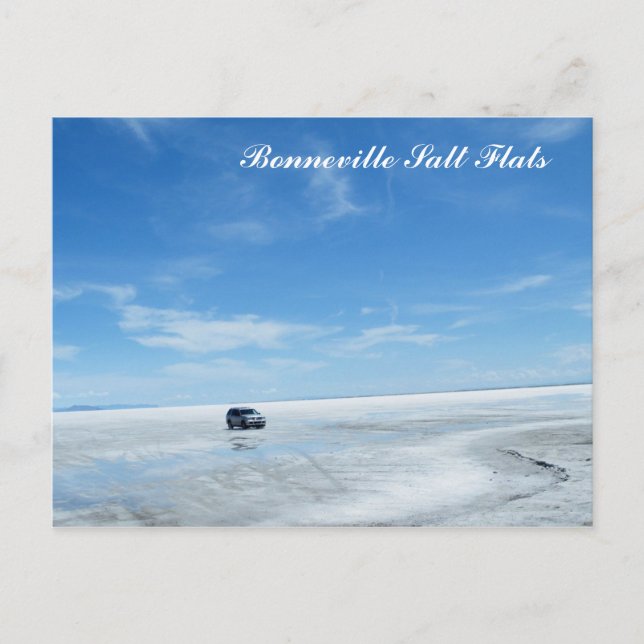 Bonneville Salt Flats Postcard (Front)