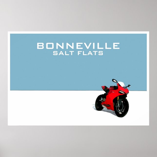 Bonneville Salt Flats Poster (Front)