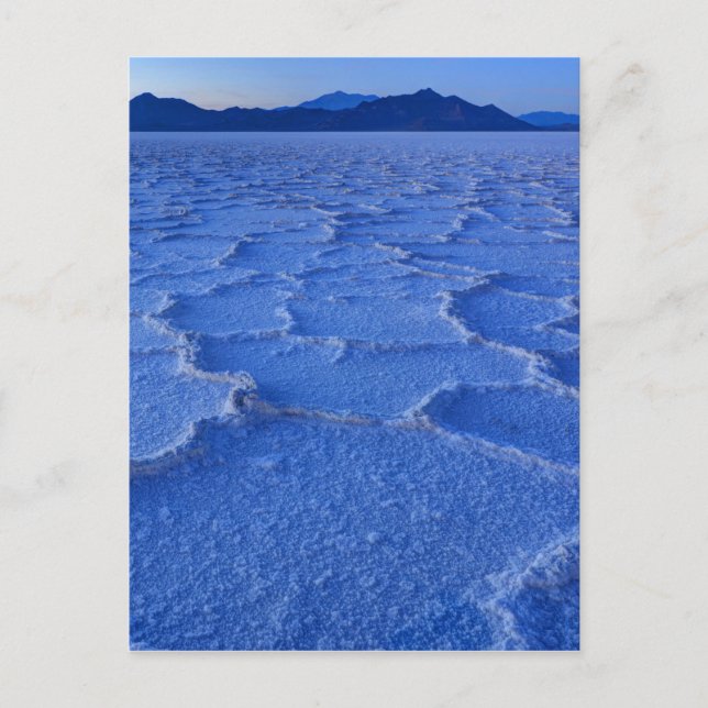 Bonneville Salt Flats Sunset - Utah Postcard (Front)