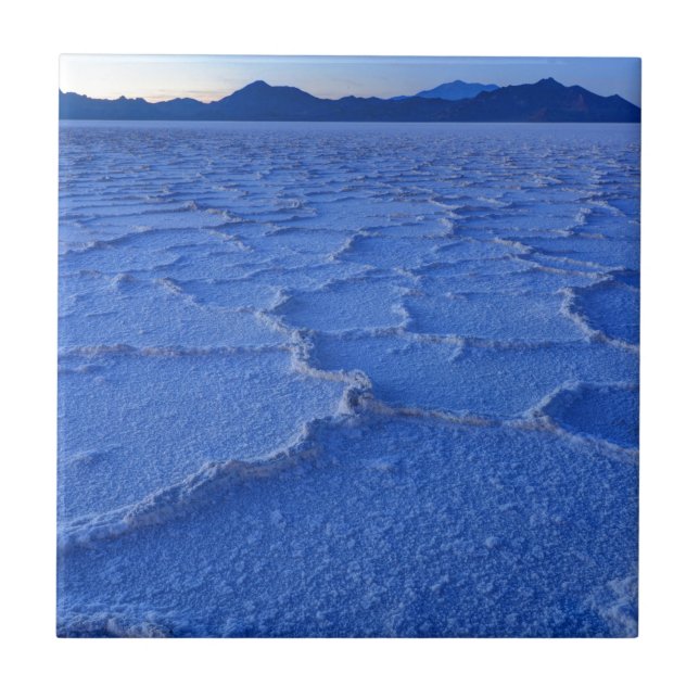 Bonneville Salt Flats Sunset - Utah Tile (Front)