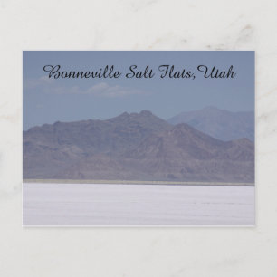 Bonneville Salt Flats, Utah Postcard