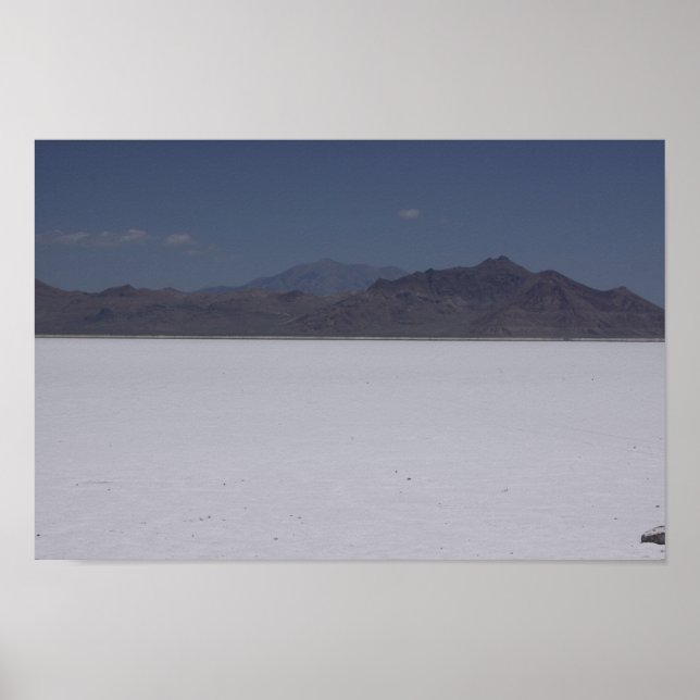 Bonneville Salt Flats, Utah Poster (Front)