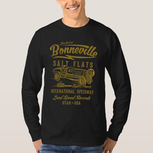 Bonneville Salt Flats Utah Speedway 2 T-Shirt (Front)