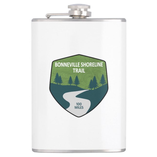 Bonneville Shoreline Trail Flask (Front)