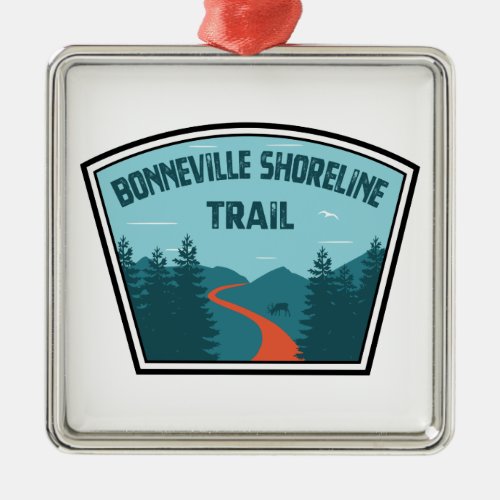 Bonneville Shoreline Trail Metal Ornament