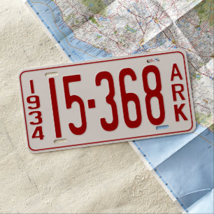 Bonnie and Clyde Death Car License Plate