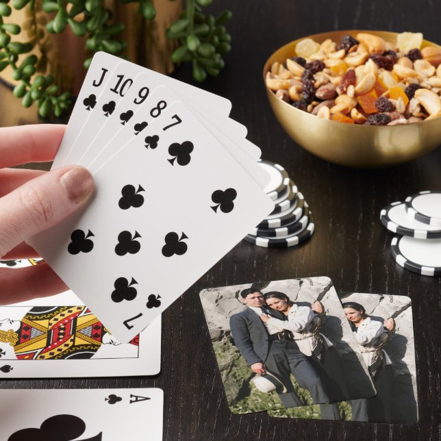 Bonnie And Clyde Embrace 1933 Remastered Poker Cards (In Situ)
