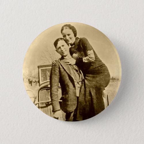 Bonnie and Clyde _ The Barrow Gang Pinback Button