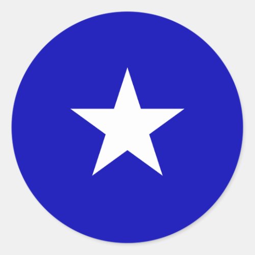 Bonnie Blue Flag Classic Round Sticker