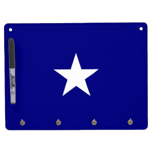 Bonnie Blue Flag Dry Erase Board With Keychain Holder