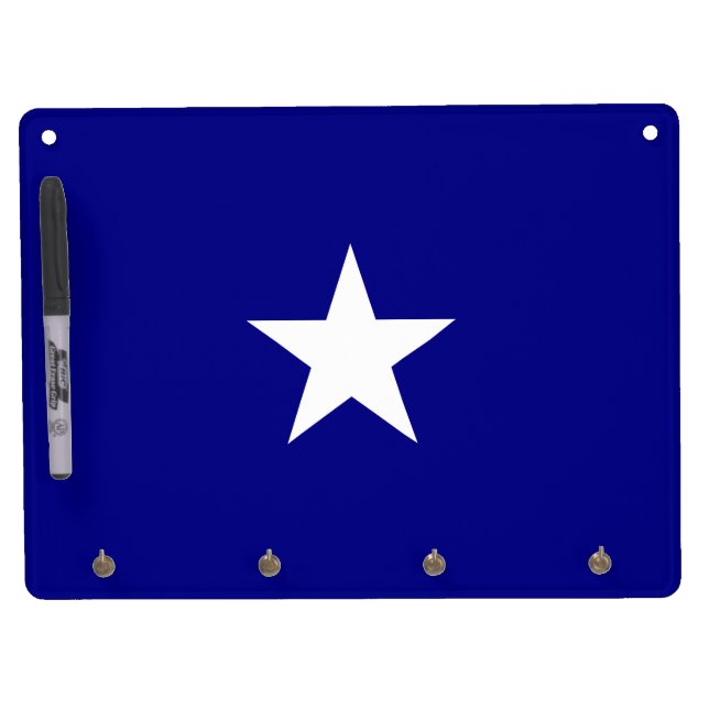 Bonnie Blue Flag Dry Erase Board With Keychain Holder (Front)