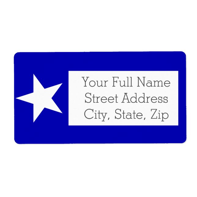 Bonnie Blue Flag Label (Front)