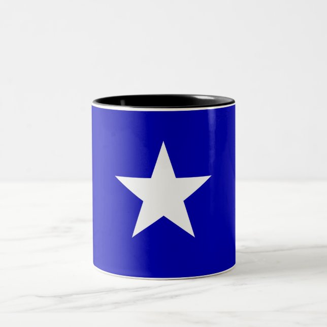 Bonnie Blue Flag Two-Tone Coffee Mug (Center)