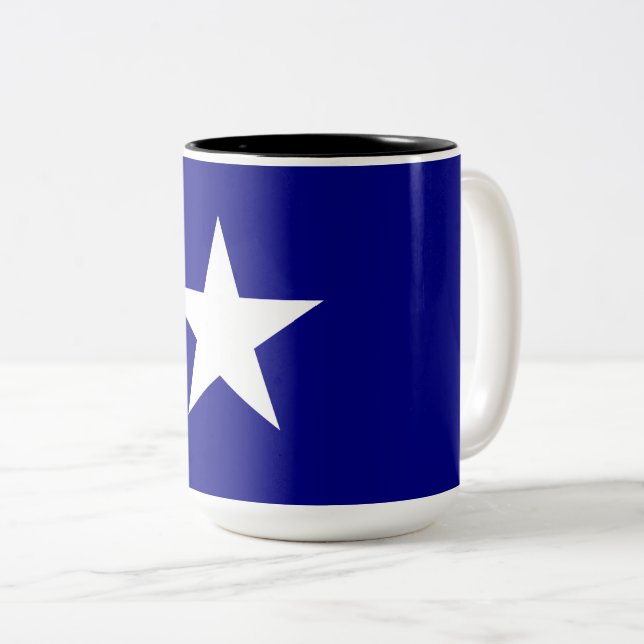Bonnie Blue Flag Two-Tone Coffee Mug (Front Right)