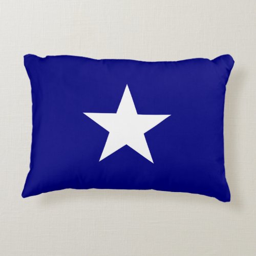 Bonnie Blue Flag White Star Accent Pillow