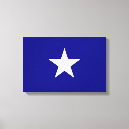 Bonnie Blue Flag White Star Canvas Print