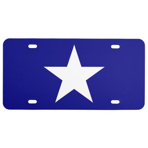 Bonnie Blue Flag White Star License Plate