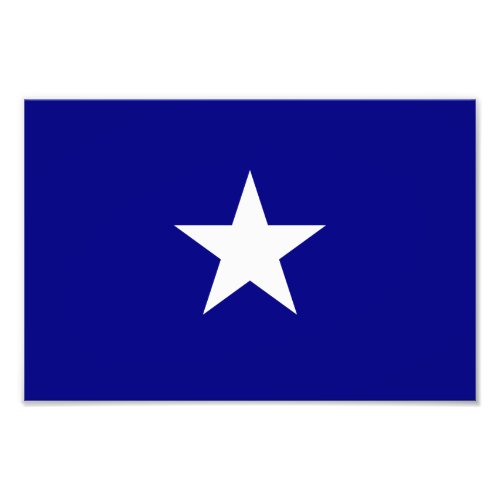 Bonnie Blue Flag White Star Photo Print