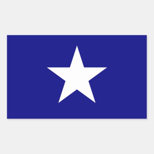 Bonnie Blue Flag White Star Rectangular Sticker