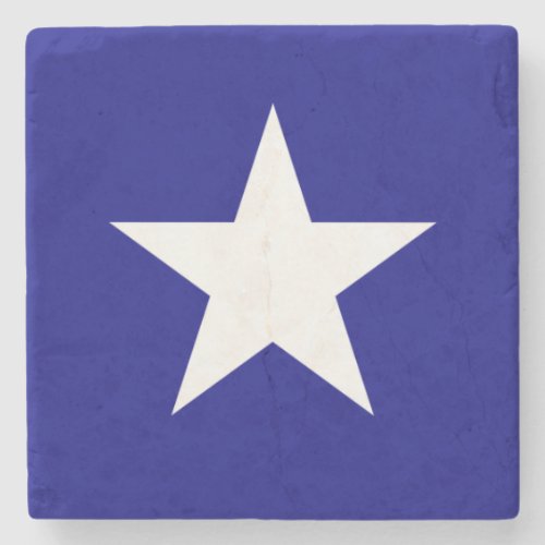 Bonnie Blue Flag White Star Stone Coaster