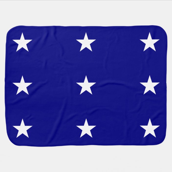 blue flag with white star