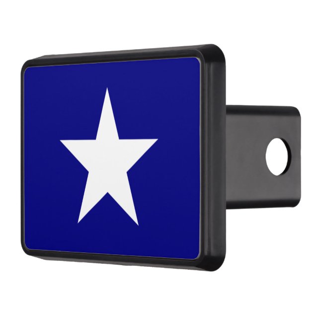 Bonnie Blue Flag White Star Trailer Hitch Cover (Left)