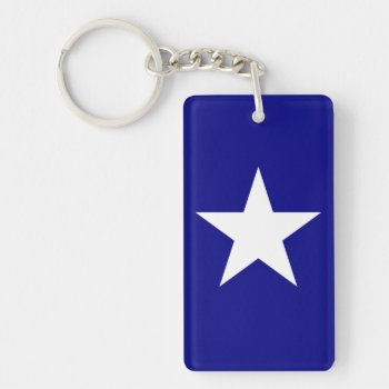 Bonnie Blue Flag With Lone White Star Key Chain by Classicville at Zazzle