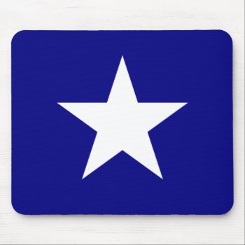 Bonnie Blue Flag With Lone White Star Mouse Pad by Classicville at Zazzle