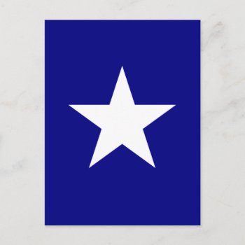 Bonnie Blue Flag With Lone White Star Postcard by Classicville at Zazzle