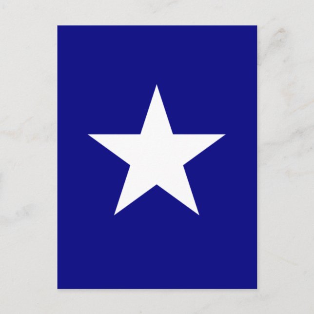 Bonnie Blue Flag with Lone White Star Postcard (Front)