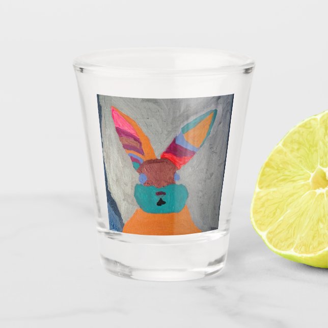 Bonnie Bunnie Shot Glass - CreativelyDrew (Front)