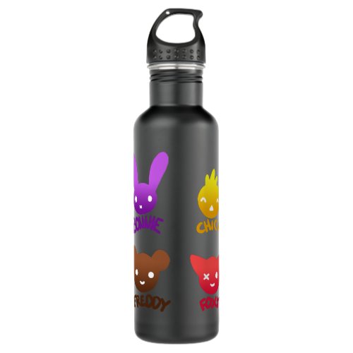 Bonnie Chica Foxy and Freddy   Stainless Steel Water Bottle