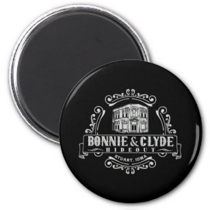 Bonnie & Clyde Hideout: Circle Magnet