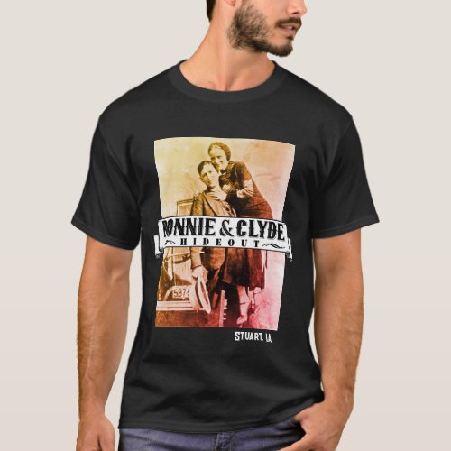 Bonnie  Clyde Hideout Large Print  T_Shirt