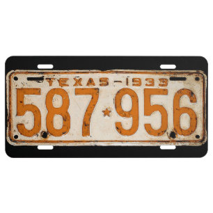 Bonnie & Clyde License Plate
