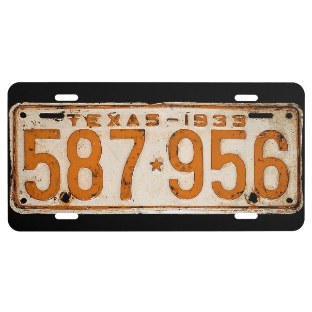 Bonnie & Clyde License Plate (Front)