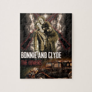 Bonnie & Clyde The Outlaw Lovers Jigsaw Puzzle